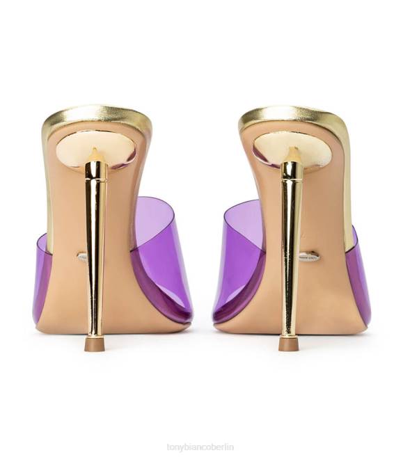 Stöckelschuhe| de Tony Bianco Frauen Mylo-Absätze lila Vinylit/Gold 4624206